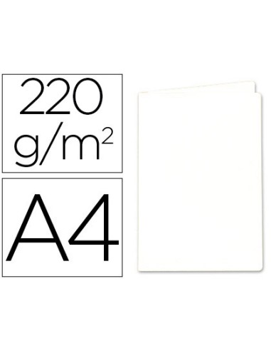 Subcarpeta cartulina exacompta din a4 blanca 220 gr