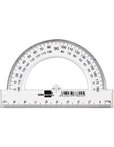 Semicirculo liderpapel 10 cm plastico