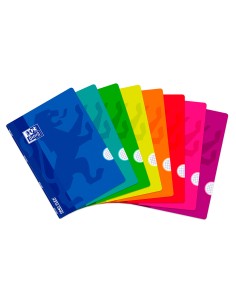 Libreta escolar oxford tapa flexible optik paper openflex 48 hojas 90 gr din a4 cuadro 4 mm colores surtidos