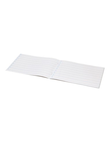 Libreta liderpapel pautaguia tapa cartoncillo 32 hojas din a5 70 g cuadriculado pautado 4 mm apaisado con margen