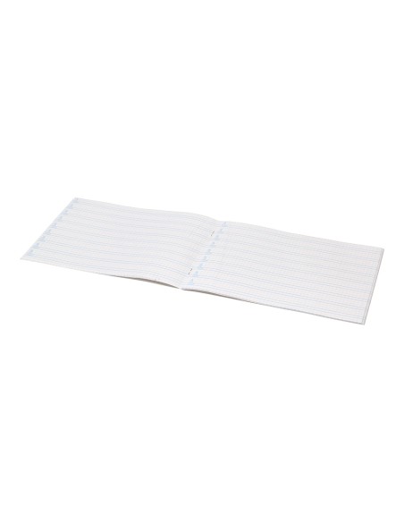 Libreta liderpapel pautaguia tapa cartoncillo 32 hojas din a5 70 g cuadriculado pautado 4 mm apaisado con margen