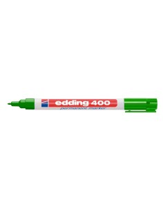 Rotulador edding marcador permanente 400 verde punta redonda 1 mm