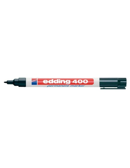 Rotulador edding marcador permanente 400 negro punta redonda 1 mm