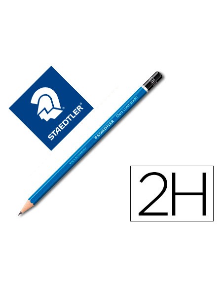Lapices de grafito staedtler mars lumograph 100 2h unidad