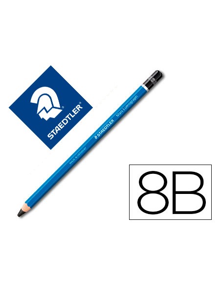 Lapices de grafito staedtler mars lumograph 100 8b unidad