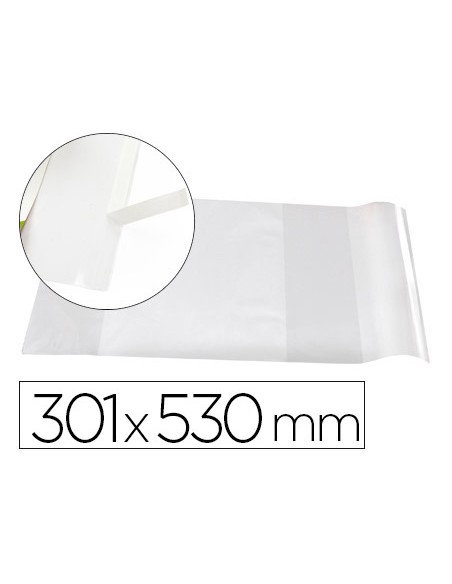 Forralibro liderpapel nº30 con solapa ajustable adhesivo 301 x 530 mm Forralibro liderpapel nº30 con solapa ajustable adhesivo 301 x 530 mm