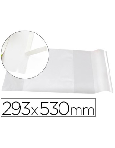 Forralibro liderpapel nº29 con solapa ajustable adhesivo 293 x 530 mm