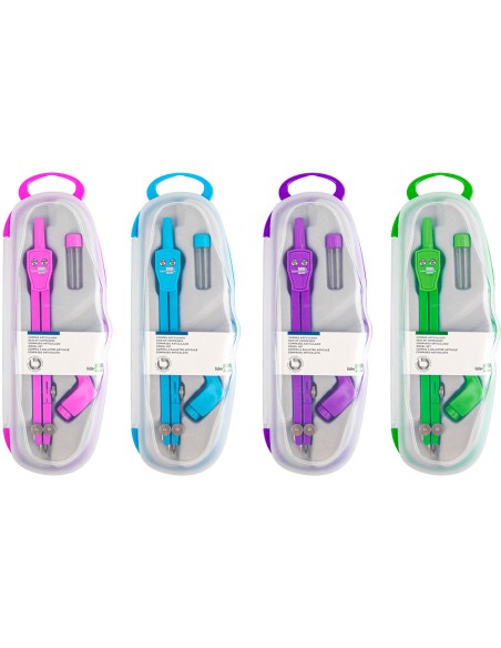 Compas liderpapel articulado con adaptador universal color