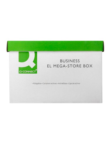 Cajon q connect carton para 4 cajas archivo definitivo folio montaje automatico medidas interior 295x383x430mm
