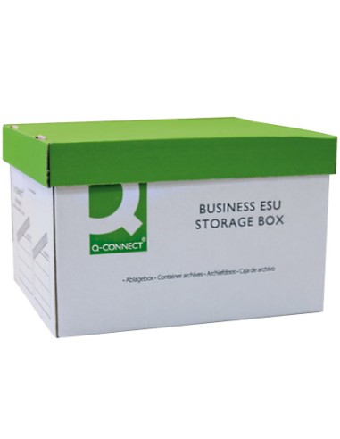 Cajon q connect carton para 3 cajas archivo definitivo a4 lomo 100 mm montaje automaticomedidas interior 327x387x250mm