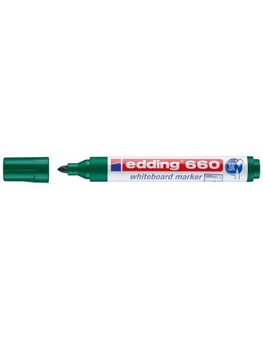 Rotulador edding para pizarra blanca 660 color verde punta redonda 15 3 mm