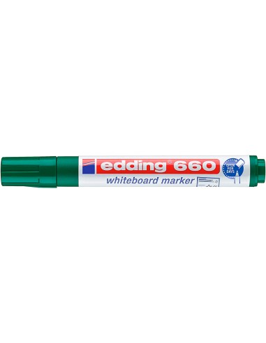 Rotulador edding para pizarra blanca 660 color verde punta redonda 15 3 mm