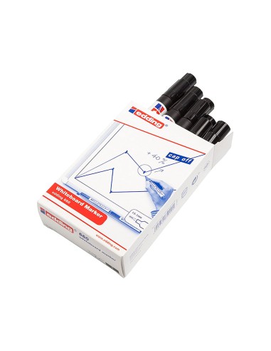 Rotulador edding para pizarra blanca 660 color negro punta redonda 3 mm
