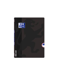 Libreta escolar oxford openflex tapa flexible optik paper 48 hojas din a4 rayado horizontal color negro