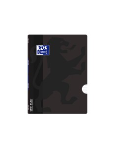 Libreta escolar oxford openflex tapa flexible optik paper 48 hojas din a5 rayado horizontal color negro