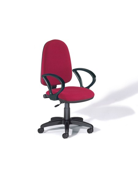 Silla rocada con brazos color burdeos diametro base 610 mm respaldo de 490 mm x 420 mm Silla rocada con brazos color burdeos diametro base 610 mm respaldo de 490 mm x 420 mm