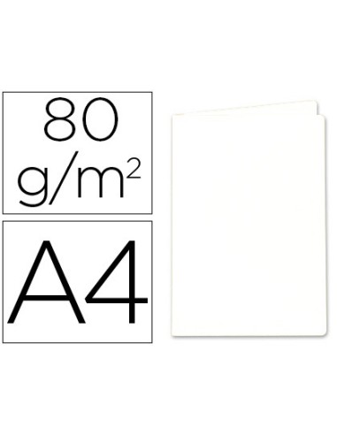 Subcarpeta papel exacompta din a4 blanca 80 gr