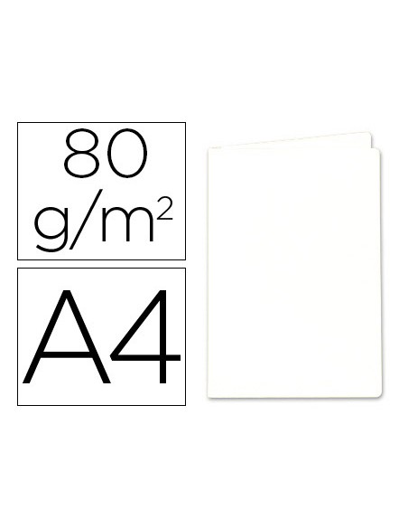 Subcarpeta papel exacompta din a4 blanca 80 gr
