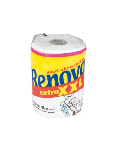 Papel de cocina renova jumbo ultra absorbente 42g m2 ancho 210mm largo 25m