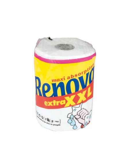 Papel de cocina renova jumbo ultra absorbente 42g m2 ancho 210mm largo 25m