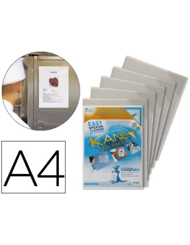 Funda de presentacion tarifold magnetica rigida y anti reflejo din a4 pack de 5 unidades