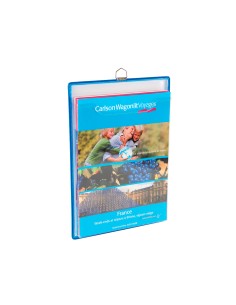Funda para colgar tarifold din a4 anilla metalica formato vertical pack de 5 5 unidades color azul