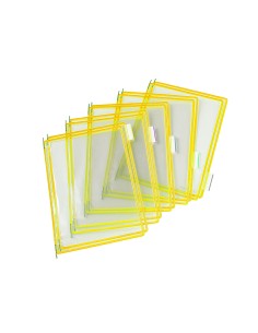 Funda para portacatalogo tarifold din a4 color amarillo pack de 10 unidades