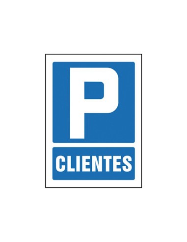 Pictograma syssa senal de parking clientes en pvc 210x297 mm