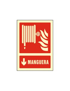 Pictograma syssa senal de manguera en pvc fotoluminiscente 210x297 mm