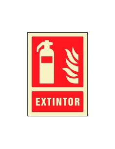 Pictograma syssa senal de extintor en pvc fotoluminiscente 210x297 mm