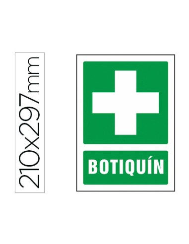 Pictograma syssa senal de botiquin en pvc 210x297 mm