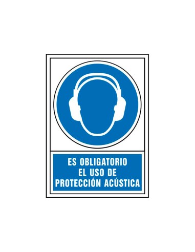 Pictograma syssa senal de obligacion es obligatorio el uso de proteccion acustica en pvc 245x345 mm