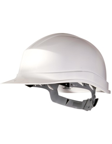 Casco de proteccion deltaplus polietileno especial para obra y trabajos electricos de baja tension color blanco