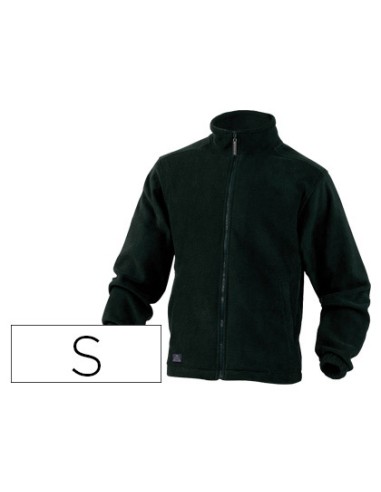 Chaqueta deltaplus polar con cremallera 2 bolsillos color negro talla s