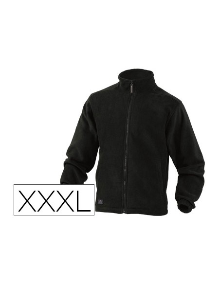 Chaqueta deltaplus polar con cremallera 2 bolsillos color negro talla 3xl Chaqueta deltaplus polar con cremallera 2 bolsillos color negro talla 3xl