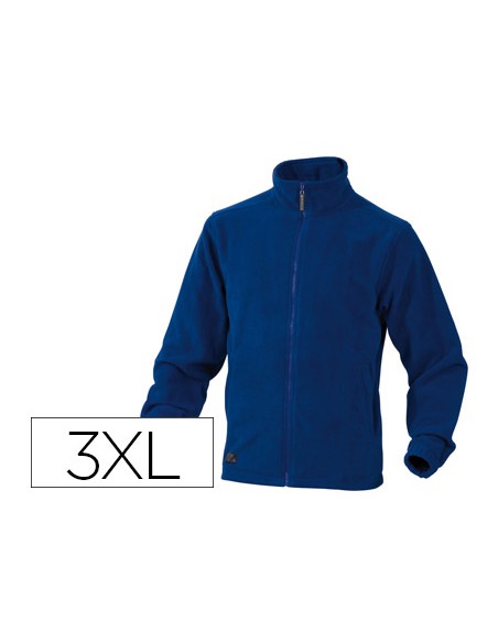 Chaqueta deltaplus polar con cremallera 2 bolsillos color azul talla 3xl Chaqueta deltaplus polar con cremallera 2 bolsillos color azul talla 3xl