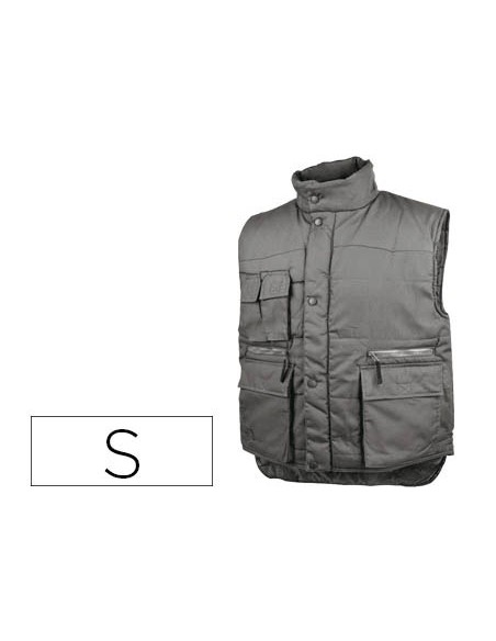 Chaleco deltaplus multibolsillos con cremallera cintura elastica protege rinones gris verde talla s Chaleco deltaplus multibolsillos con cremallera cintura elastica protege rinones gris verde talla s