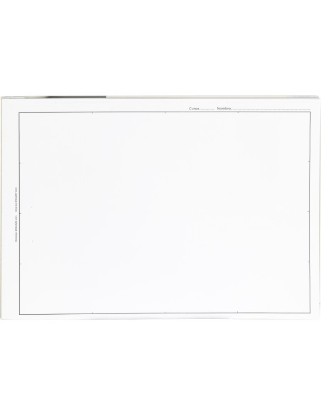 Bloc dibujo liderpapel lineal encolado 230x325mm 20 hojas 180 gr m2 con recuadro