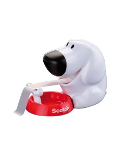 Portarrollo sobremesa scotch doggy c31 de 19mm x89 mt incluye rollo de cinta magic