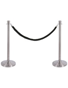 Poste separador cromado satinado altura 940 mm base 320 mm