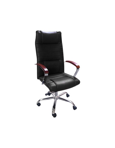 Silla de direccion q connect con respaldo alto regulable en altura alto 119060mm ancho 750mm y prof 520mm negra Silla de direccion q connect con respaldo alto regulable en altura alto 119060mm ancho 750mm y prof 520mm negra