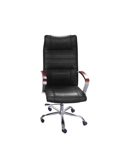 Silla de direccion q connect con respaldo alto regulable en altura alto 119060mm ancho 750mm y prof 520mm negra Silla de direccion q connect con respaldo alto regulable en altura alto 119060mm ancho 750mm y prof 520mm negra