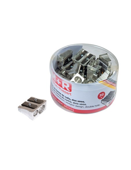 Sacapuntas mr 211 metalico 2 usos cuna bote de 30 unidades