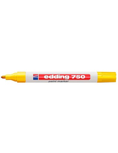 Rotulador edding punta fibra 750 amarillo punta redonda 2 4 mm