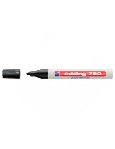 Rotulador edding punta fibra 750 negro punta redonda 2 4 mm