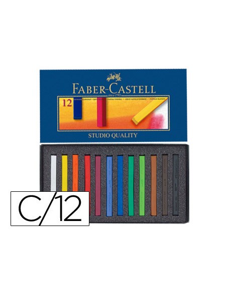 Tiza pastel faber castell estuche carton de 12 unidades colores surtidos Tiza pastel faber castell estuche carton de 12 unidades colores surtidos