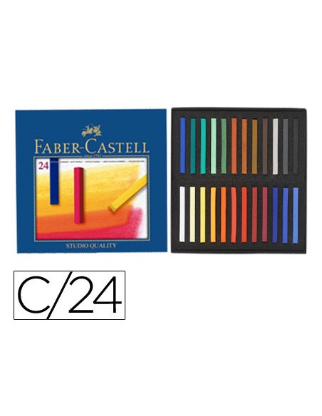 Tiza pastel faber castell estuche carton de 24 unidades colores surtidos Tiza pastel faber castell estuche carton de 24 unidades colores surtidos