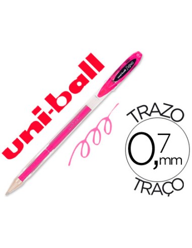 Boligrafo uni ball roller um 120 signo 07 mm tinta gel color rosa