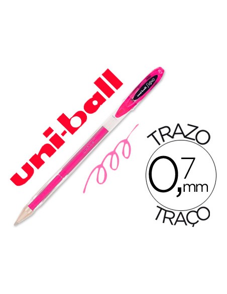 Boligrafo uni ball roller um 120 signo 07 mm tinta gel color rosa