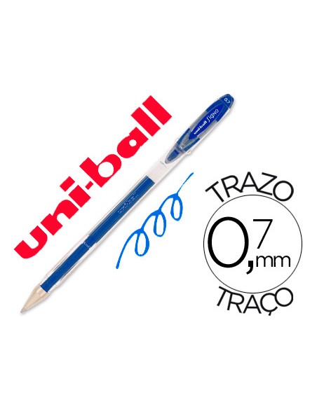 Boligrafo uni ball roller um 120 signo 07 mm tinta gel color azul